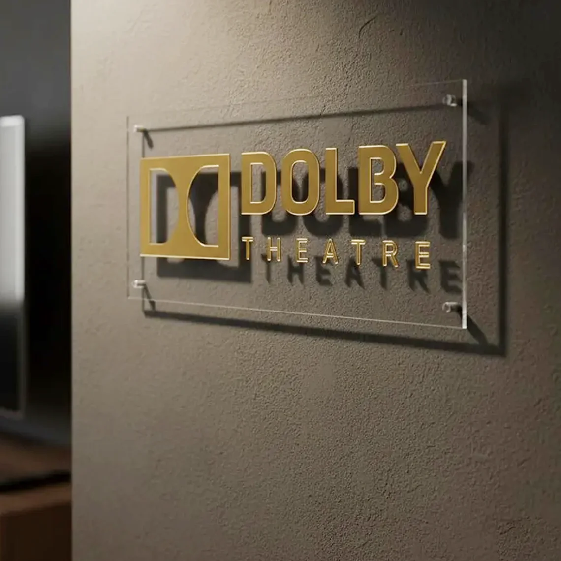 Home Cinema Dolby Atmos - 3D 돌비 애트모스 투명 아크릴 사인