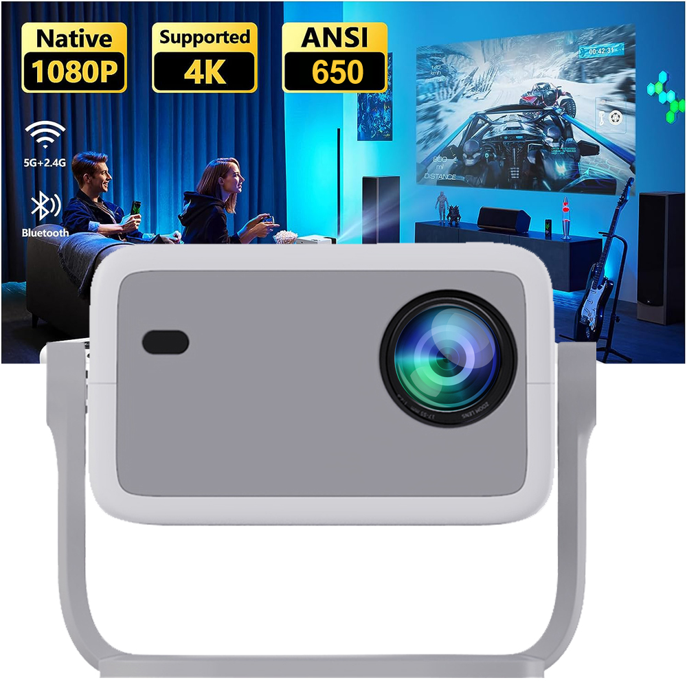 Home Cinema Hdmi - WZATCO WL018 풀 HD 1080P 프로젝터,