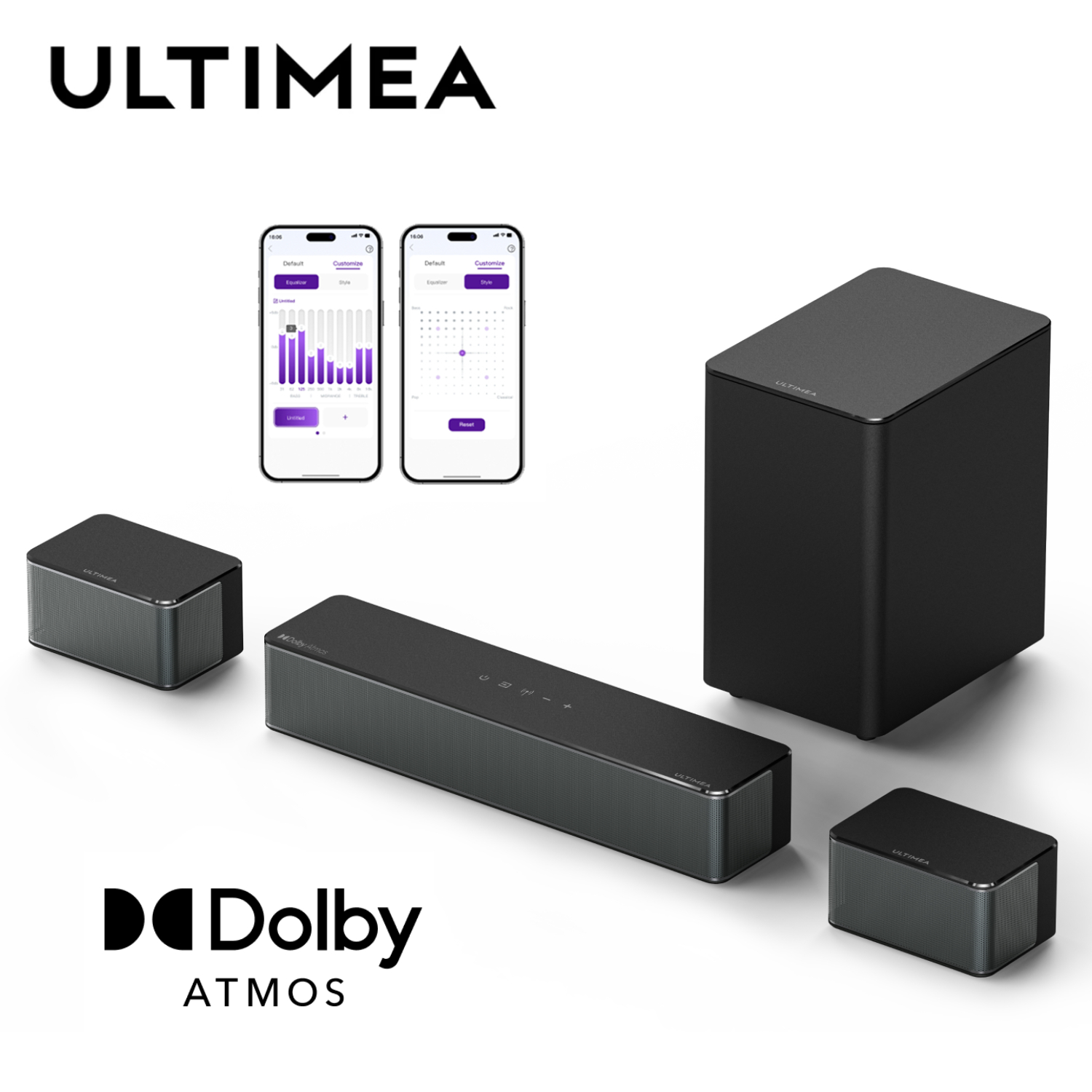 Home Cinema Dolby Atmos - 울티미아 포세이돈 M4T 사운드바 5.1채널 홈시어터
