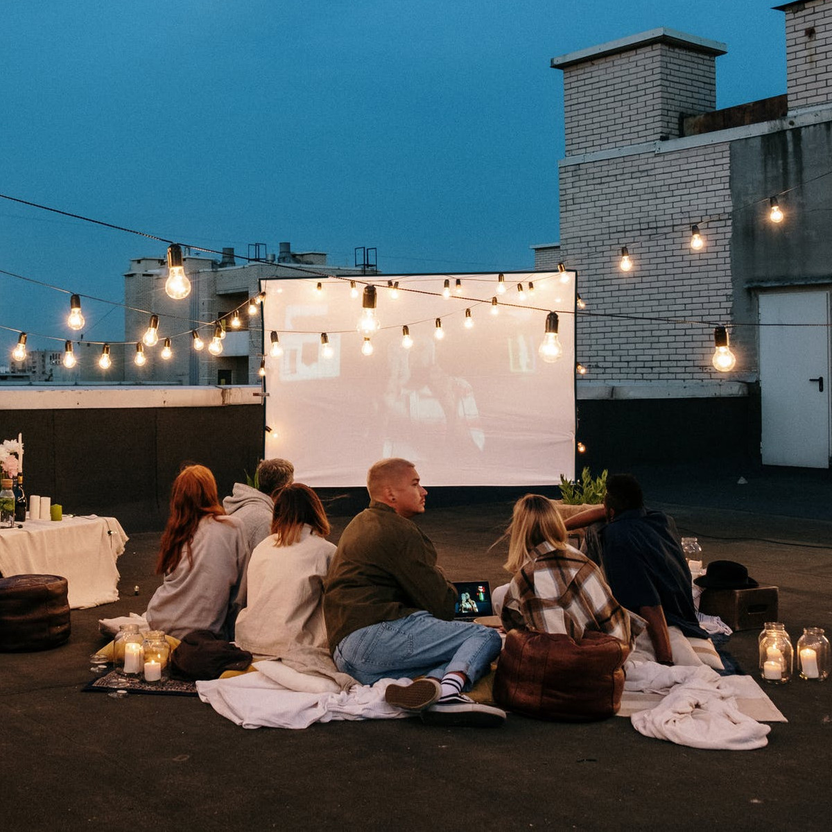 Home Cinema Events - 1세트 휴대용 프로젝터 스크린 천 접이식