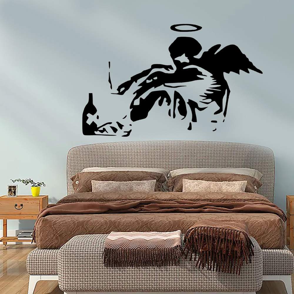 Home Cinema Room - Banksy 낙서 벽 데칼 비닐, 어린이