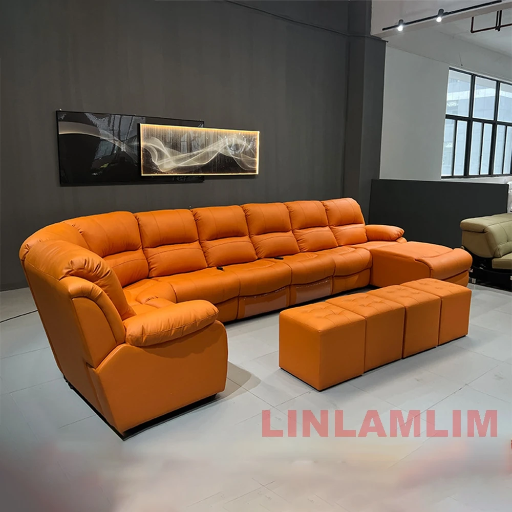 긴 의자가 있는 럭셔리 오버사이즈 단면 리클라이너 소파 - Home Cinema Room 리뷰 및 가격