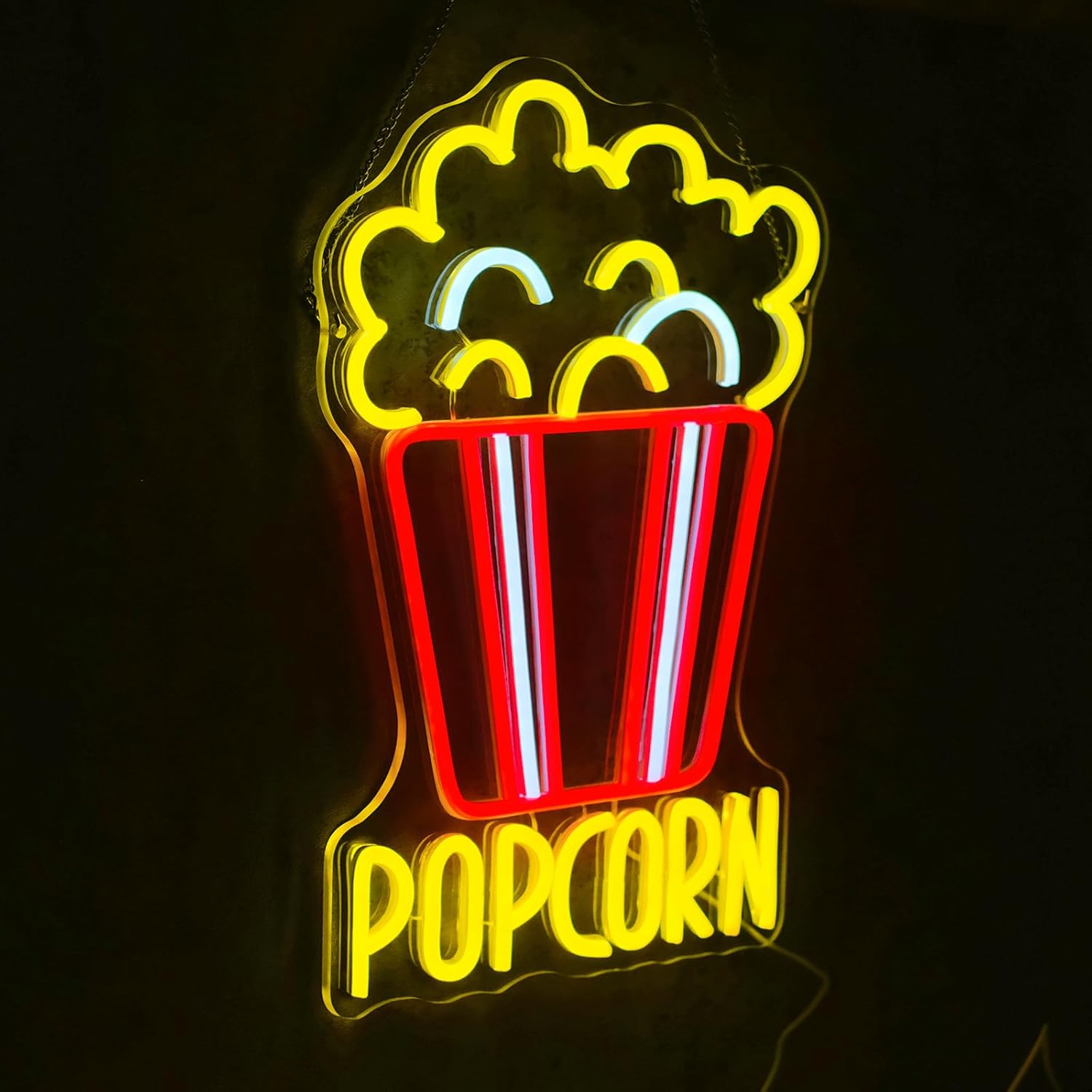 팝콘 네온 사인 디 밍이 가능한 음식 홈 시네마 스낵  - Home Cinema Food 리뷰 및 가격