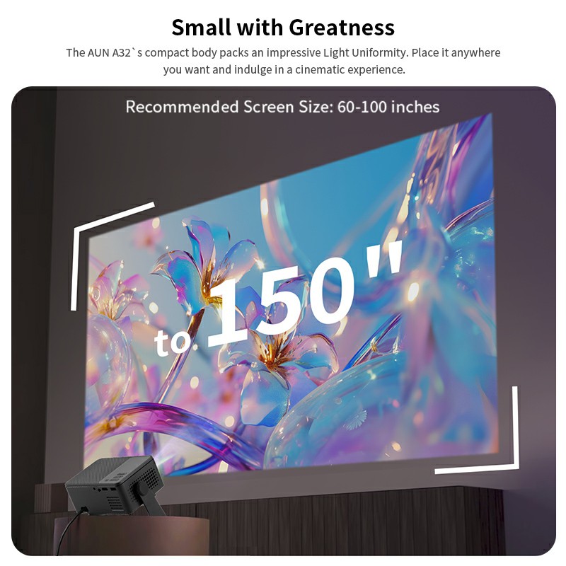 AUN A32 Pro 안드로이드 13 프로젝터 휴대용  - Home Cinema Hdmi 리뷰 및 가격