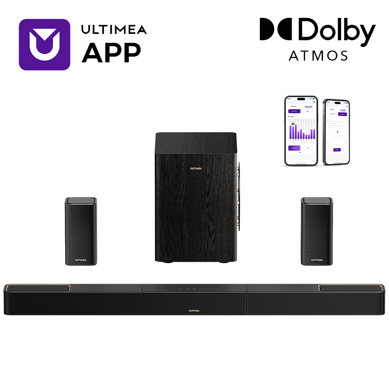 ULTIMEA 5.1.2 서라운드 사운드 시스템 TV용 - Home Cinema Dolby Atmos 리뷰 및 가격