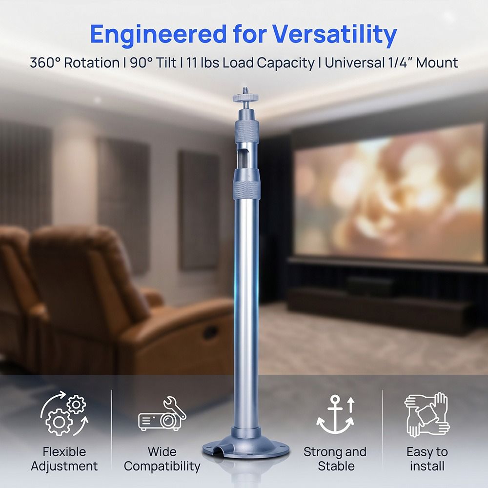 5kg 하중 범용 프로젝터 마운트 360 °   조절  - Projector Mount Ceiling 리뷰 및 가격