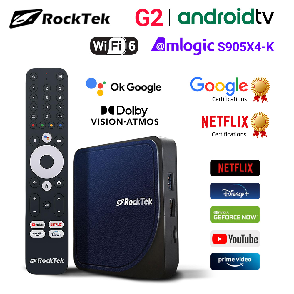 RockTek G2 4K 안드로이드 TV 14 ATV  - Home Cinema Dolby Atmos 리뷰 및 가격