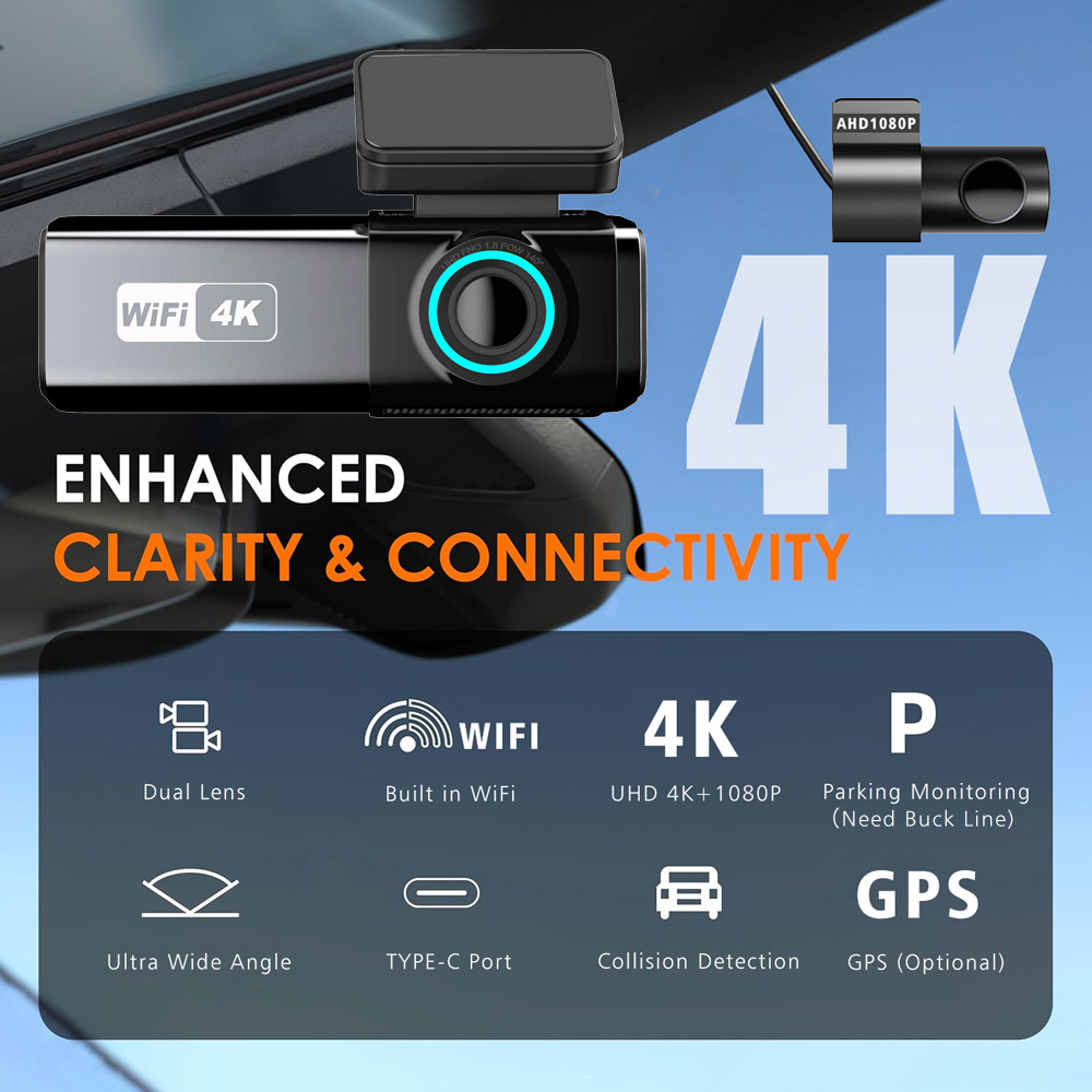 자동차 DVR 4K 3840*2160P WIFI GPS - Home Cinema Blu Ray Sony 리뷰 및 가격